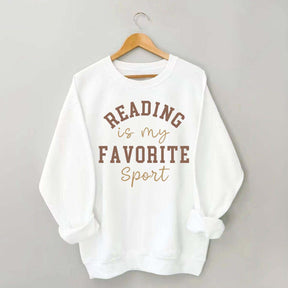 Reading Is my Favorite Sport Funny Sweatshirt
