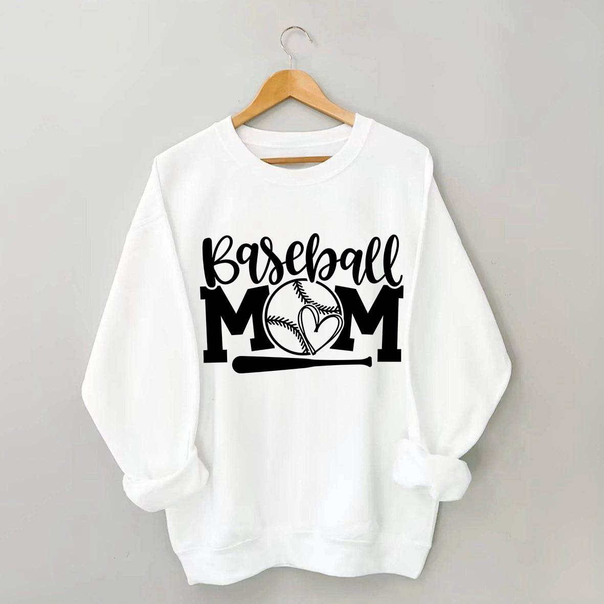 Trendy Mom Life Baseball Sweatshirt