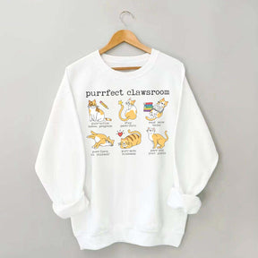 Teacher Puns Cat Lover Sweatshirt