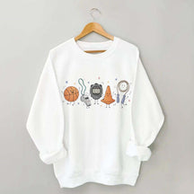 PE Teacher Doodle Character Sweatshirt