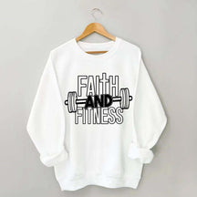 Faith and Fitness Weightlifting Sweatshirt