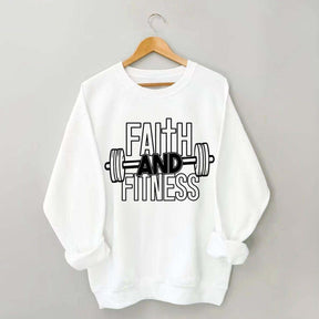 Faith and Fitness Weightlifting Sweatshirt