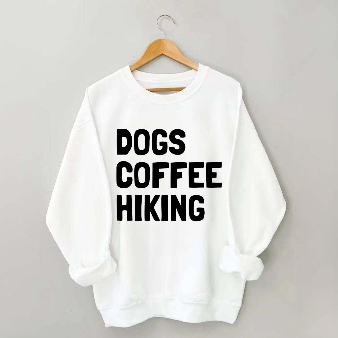 Dogs Coffee Hiking Sweatshirt