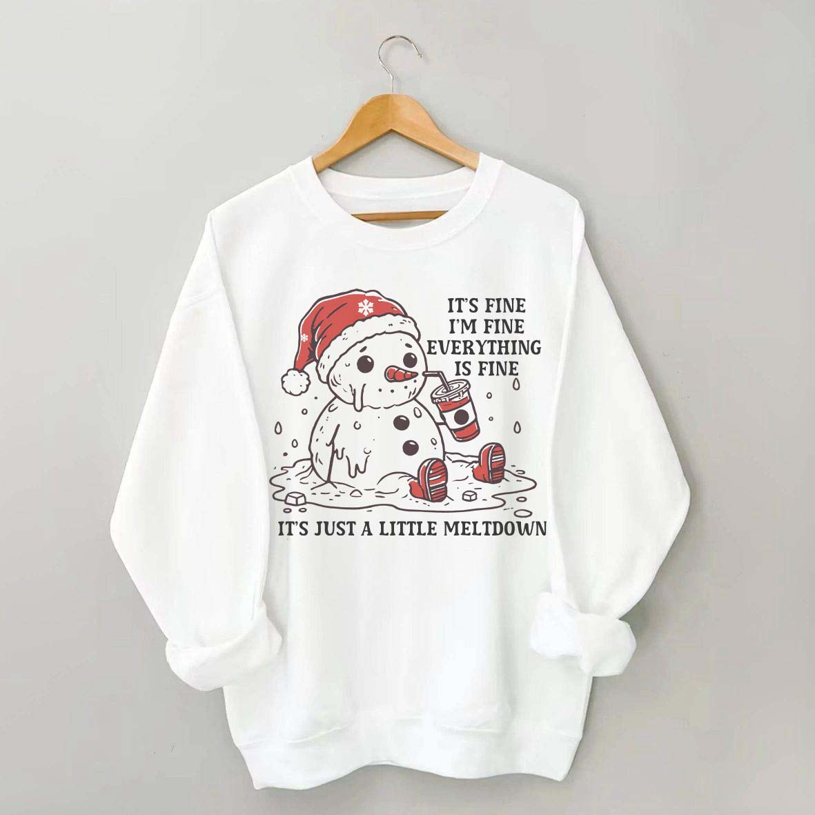Funny Christmas Mental Health Sweatshirt