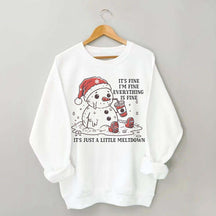 Funny Christmas Mental Health Sweatshirt