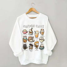 Coffee Cats Caffeine Club Sweatshirt