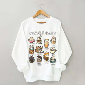 Coffee Cats Caffeine Club Sweatshirt