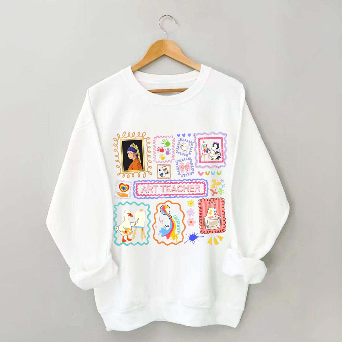 Funny Art Teacher Sweatshirt