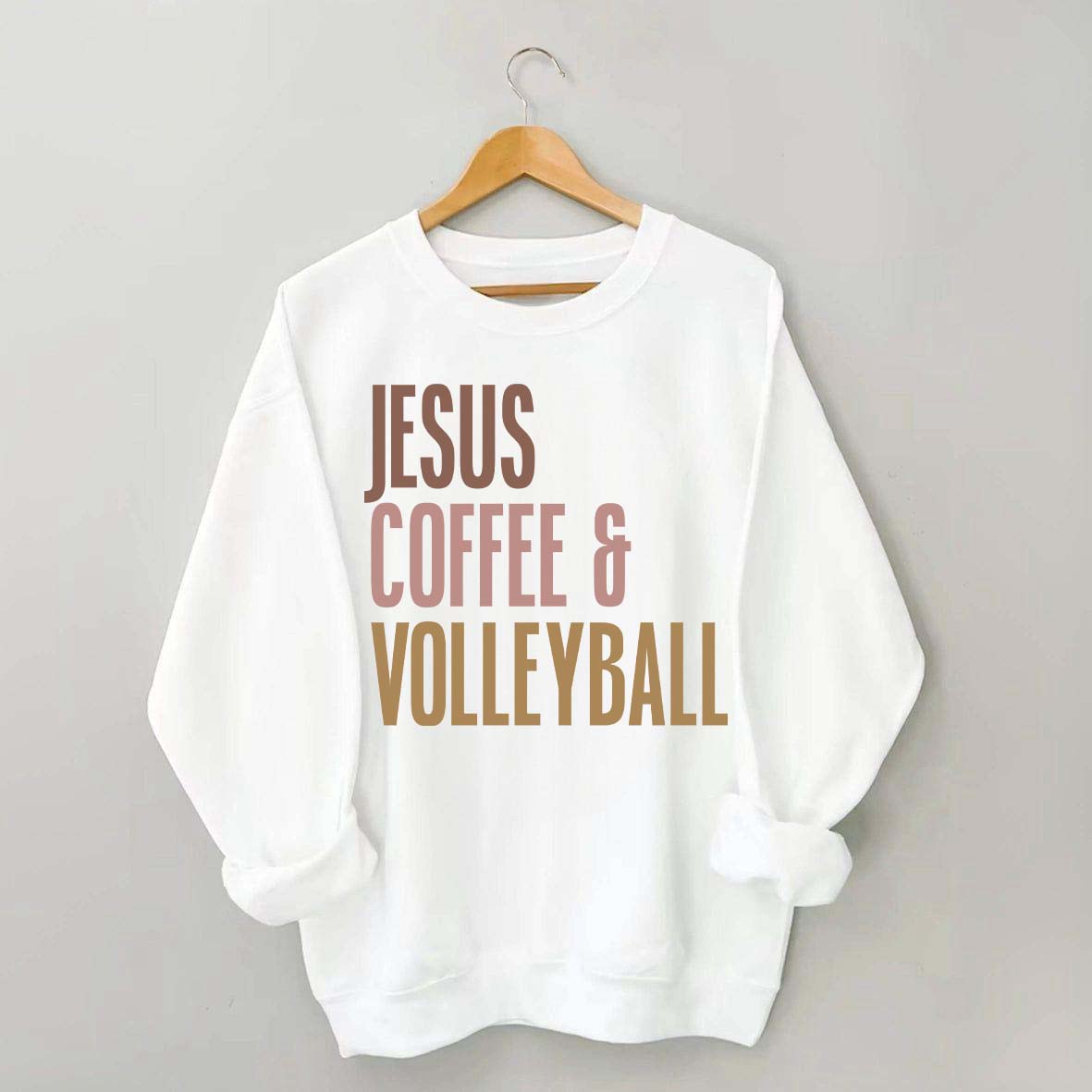 Jesus Coffee Volleyball Sweatshirt