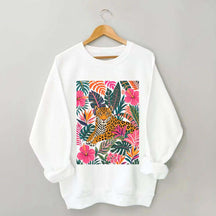 Tiger Floral Jungle Animal Sweatshirt