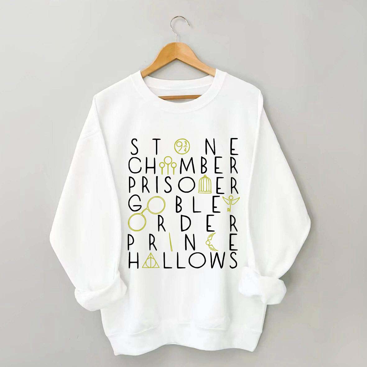 Wizard Book Titles Sweatshirt