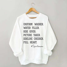 Uniform Washer Water Filler Sport Mom Sweatshirt