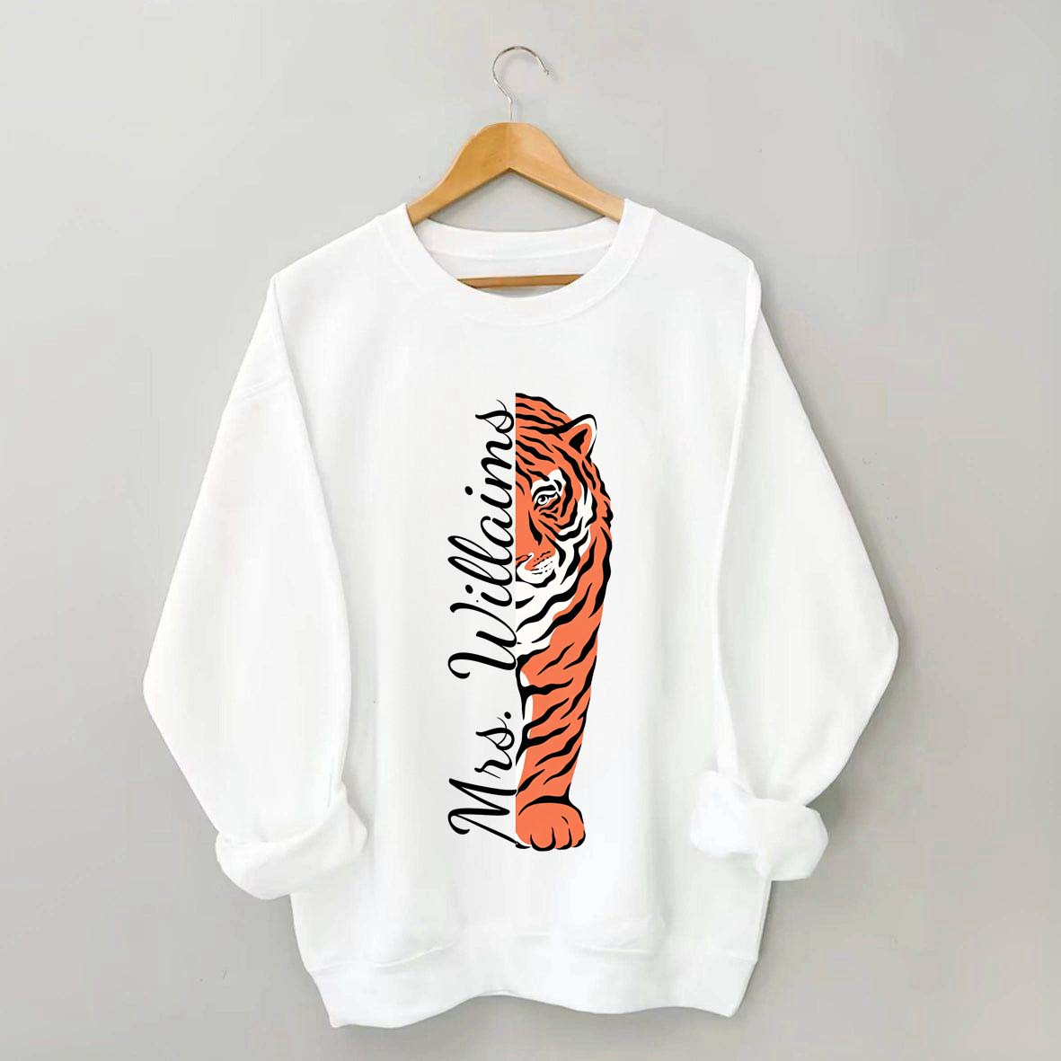 Personalized Tigers School Spirit Sweatshirt
