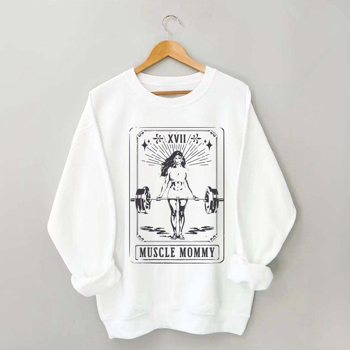 Tarot Card Muscle Mommy Pump Cover Gym Sweatshirt