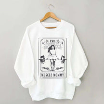 Tarot Card Muscle Mommy Pump Cover Gym Sweatshirt