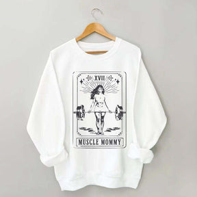 Tarot Card Muscle Mommy Pump Cover Gym Sweatshirt