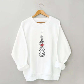 Heart Chakra Yoga Meditation Sweatshirt