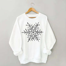 Minimalist Vintage Snowflake Sweatshirt
