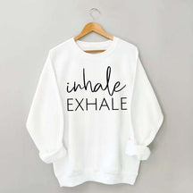Inhale Exhale Yoga Mindfulness Sweatshirt