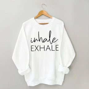 Inhale Exhale Yoga Mindfulness Sweatshirt