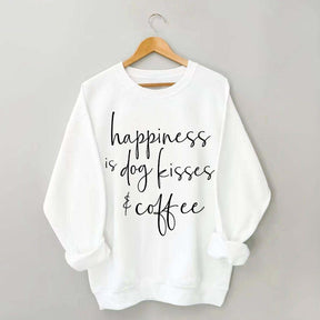 Happiness Is Dog Kisses & Coffee Sweatshirt
