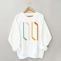 Ice Hockey Stick Vintage Sweatshirt