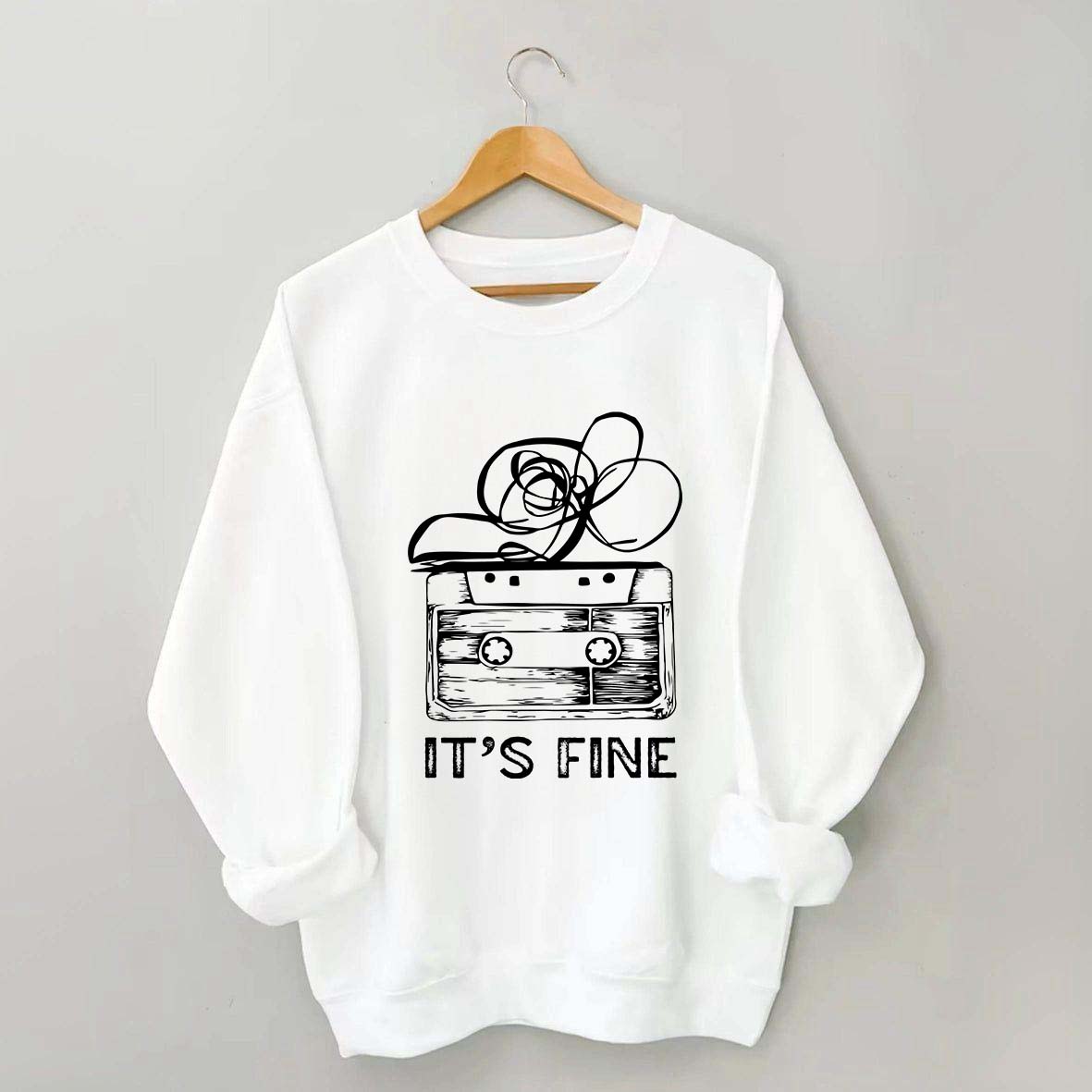 Retro Cassette Tape 90s Music Sweatshirt