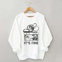 Retro Cassette Tape 90s Music Sweatshirt