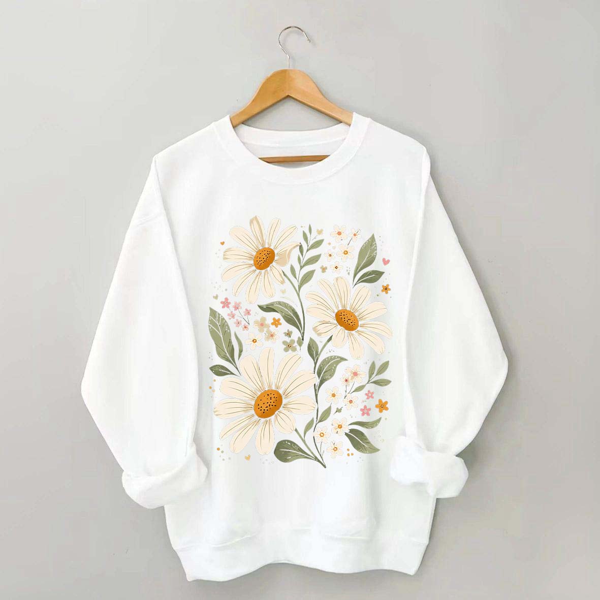 Boho Style Daisies Sweatshirt