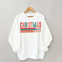Retro Christmas Santa Clause Xmas Light Sweatshirt