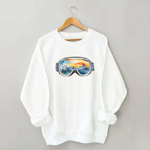 Ski Goggles Watercolor Sweatshirt