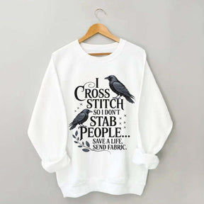 Funny I Cross Stitch Sweatshirt