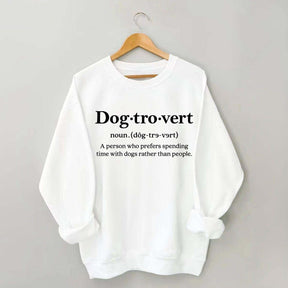 Dogtrovert Definition Lover women Sweatshirt