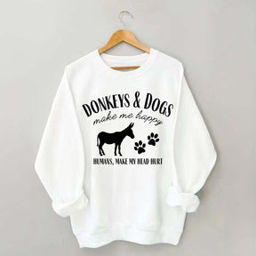 Donkey Owner Dog Sweatshirt