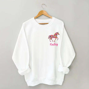 Custom Girl Horse Sweatshirt
