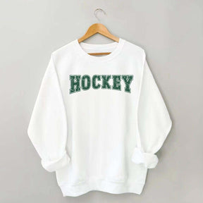 Retro Hockey Player Sporty Sweatshirt