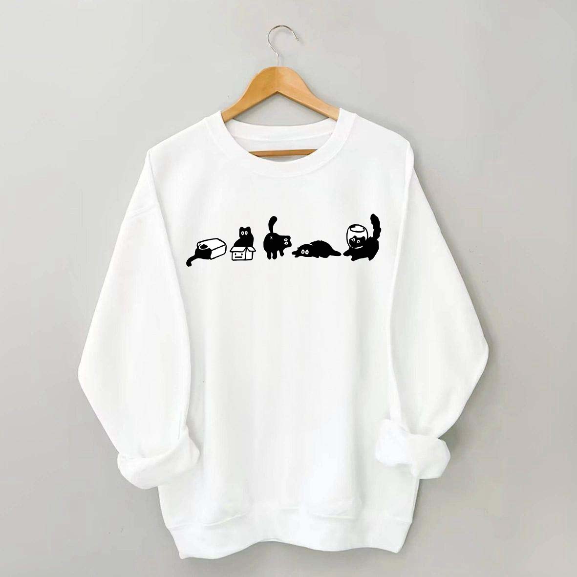 Cute Five Mood Cats Owner Sweatshirt