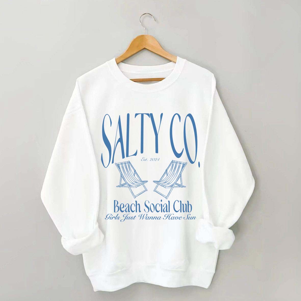Custom Salty Co Beach Social Club Sweatshirt