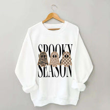 Leopard Ghost Spooky Season Sweatshirt