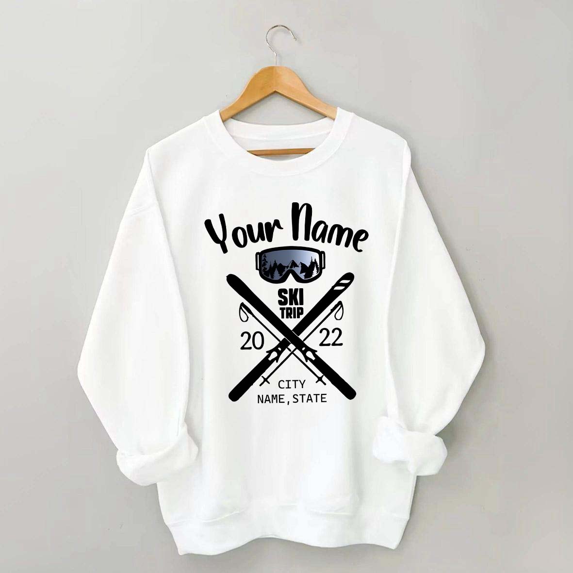 Personalized Snow Trip Sweatshirt
