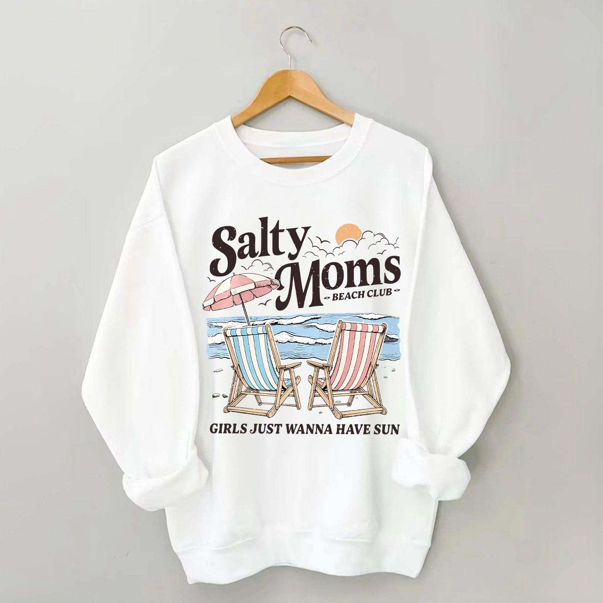 Salty Moms Beach Club Sweatshirt