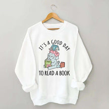 It's A Good Day To Read Pig Elephant Sweatshirt