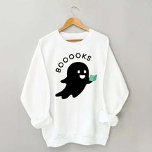 Ghost Books Reader Booooks Cute Sweatshirt