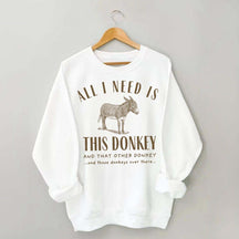 Funny Donkey Mom Mule Sweatshirt