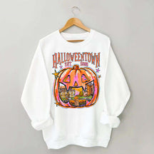 Comfort Colors Halloween Town Pumpkin Sweatshirt