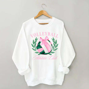 Coquette Bow Volleyball Preppy Sweatshirt