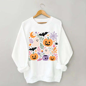 Floral Halloween Fall Spooky Season Sweatshirt