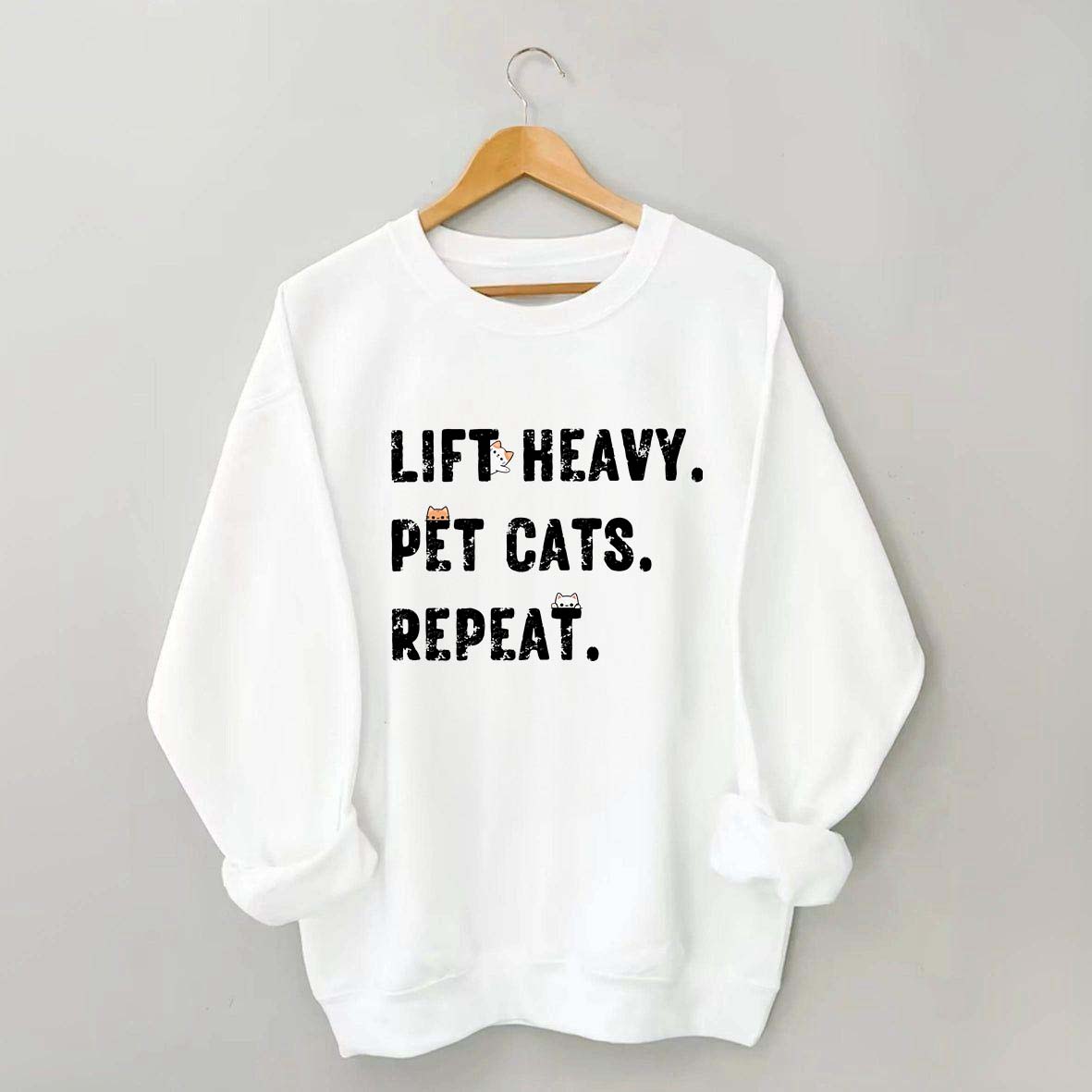 Funny Weight Lifting Cats Sweatshirt