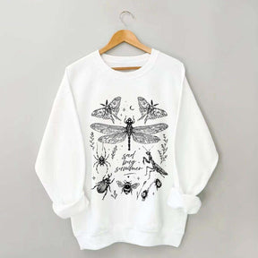Retro Sad Bug Summer Nature Sweatshirt