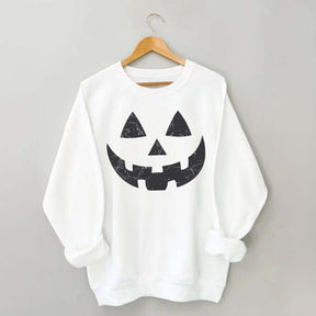 Retro Fall Pumpkin Face Sweatshirt